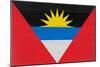 Antigua And Barbuda Flag Design with Wood Patterning - Flags of the World Series-Philippe Hugonnard-Mounted Art Print