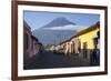 Antigua and Vulcano Fuego, Guatemala, Central America-Peter Groenendijk-Framed Photographic Print