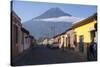 Antigua and Vulcano Fuego, Guatemala, Central America-Peter Groenendijk-Stretched Canvas