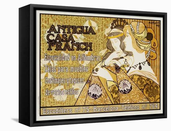 Antigua Casa Franch Poster-Alejandro De Riquer-Framed Stretched Canvas