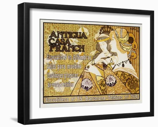 Antigua Casa Franch Poster-Alejandro De Riquer-Framed Giclee Print