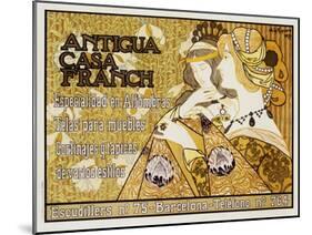 Antigua Casa Franch Poster-Alejandro De Riquer-Mounted Giclee Print