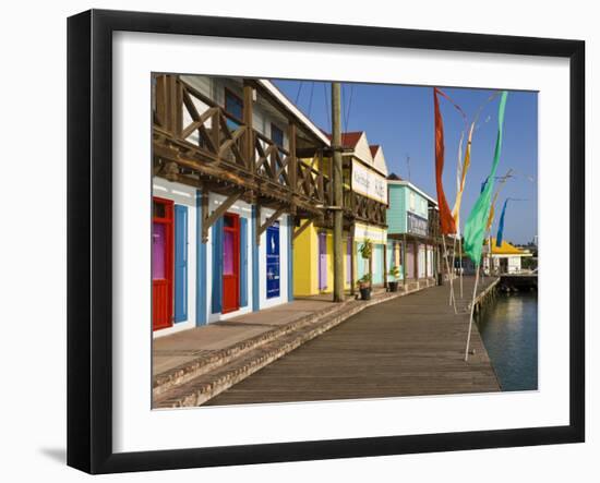 Antigua, Heritage Quay Shopping District in St, John's, Caribbean-Gavin Hellier-Framed Photographic Print