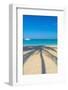 Antigua, Jolly Bay Beach, Palm Trees Casting Shadows-Alan Copson-Framed Photographic Print