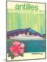 Antilles Islands - Canadian Pacific’s Empress of Canada, Vintage Ocean Liner Travel Poster, 1969-Pacifica Island Art-Mounted Art Print