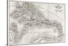 Antilles Old Map. Created By Vuillemin And Erhard, Published On Le Tour Du Monde, Paris, 1860-marzolino-Stretched Canvas