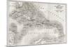 Antilles Old Map. Created By Vuillemin And Erhard, Published On Le Tour Du Monde, Paris, 1860-marzolino-Mounted Art Print