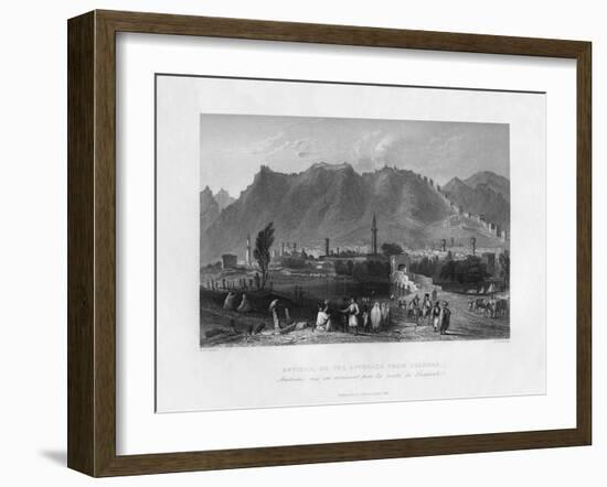 Antioch, on the Approach from Suadeah, Turkey, 1841-J Redaway-Framed Giclee Print