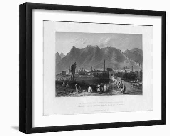 Antioch, on the Approach from Suadeah, Turkey, 1841-J Redaway-Framed Giclee Print