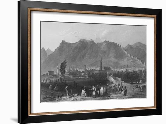 Antioch, on the Approach from Suadeah-William Henry Bartlett-Framed Giclee Print