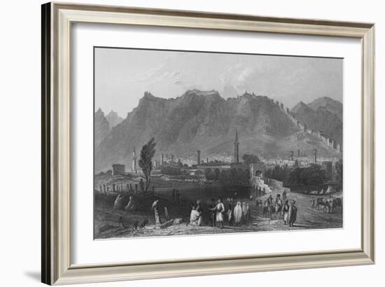 Antioch, on the Approach from Suadeah-William Henry Bartlett-Framed Giclee Print