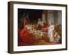 Antiochus and Stratonice, 1774-Jacques-Louis David-Framed Giclee Print