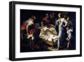 Antiochus and Stratonice, 17th or Early 18th Century-Luca Giordano-Framed Giclee Print