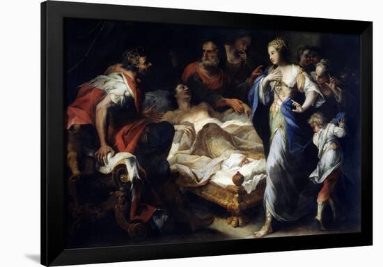 Antiochus and Stratonice, 17th or Early 18th Century-Luca Giordano-Framed Giclee Print