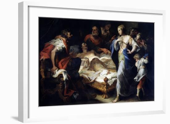 Antiochus and Stratonice, 17th or Early 18th Century-Luca Giordano-Framed Giclee Print