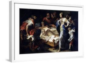 Antiochus and Stratonice, 17th or Early 18th Century-Luca Giordano-Framed Giclee Print