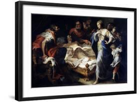 Antiochus and Stratonice, 17th or Early 18th Century-Luca Giordano-Framed Giclee Print