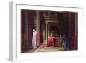 Antiochus and Stratonike, 1840-Jean-Auguste-Dominique Ingres-Framed Giclee Print