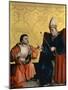 Antipater Kneeling before Juilus Caesar from the Heilspiegel Altarpiece, C.1435-Konrad Witz-Mounted Giclee Print