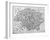 Antiquae Urbis Perfecta Imago, Map of Rome, C.1600-Ambrogio Brambilla-Framed Giclee Print