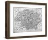 Antiquae Urbis Perfecta Imago, Map of Rome, C.1600-Ambrogio Brambilla-Framed Giclee Print