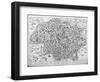 Antiquae Urbis Perfecta Imago, Map of Rome, C.1600-Ambrogio Brambilla-Framed Giclee Print