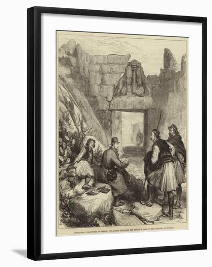 Antiquarian Discoveries in Greece-null-Framed Giclee Print