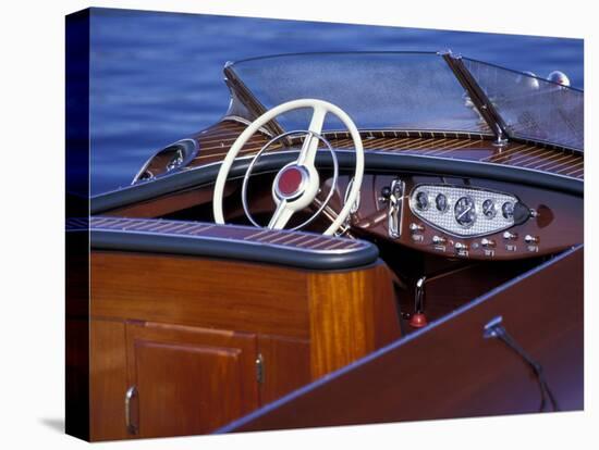 Antique and Classic Boat Society Show on Lake Washington, Seattle, Washington, USA-William Sutton-Stretched Canvas