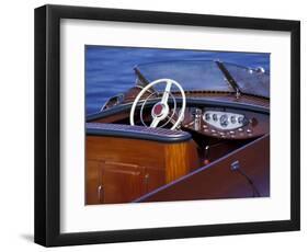 Antique and Classic Boat Society Show on Lake Washington, Seattle, Washington, USA-William Sutton-Framed Photographic Print