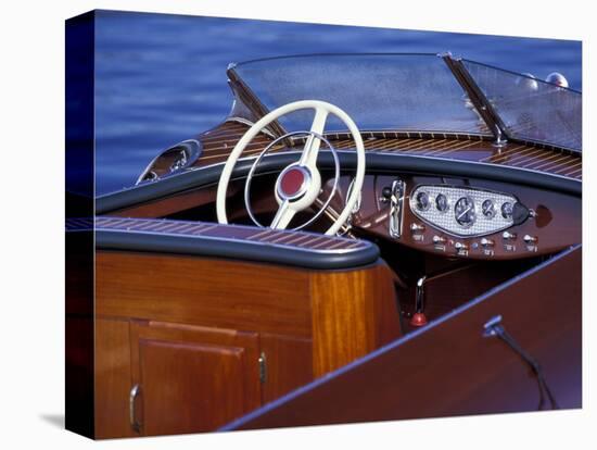 Antique and Classic Boat Society Show on Lake Washington, Seattle, Washington, USA-William Sutton-Stretched Canvas