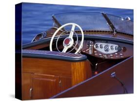 Antique and Classic Boat Society Show on Lake Washington, Seattle, Washington, USA-William Sutton-Stretched Canvas