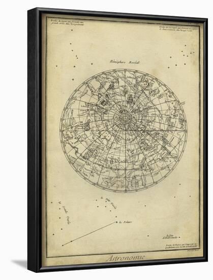 Antique Astronomy Chart I-Daniel Diderot-Framed Art Print