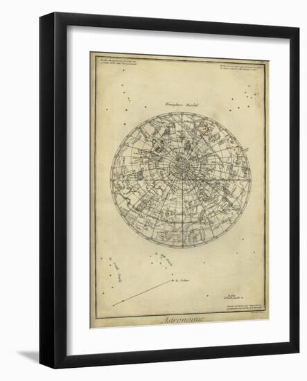 Antique Astronomy Chart I-Daniel Diderot-Framed Art Print