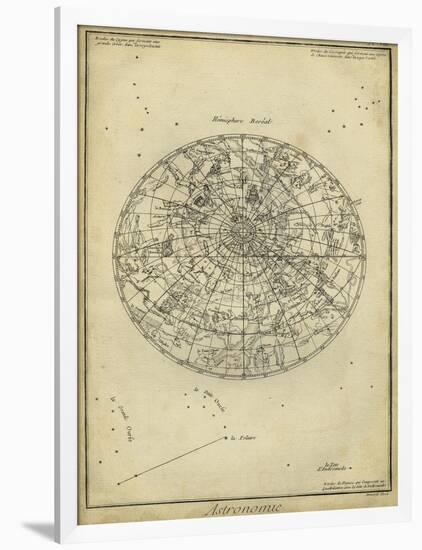 Antique Astronomy Chart I-Daniel Diderot-Framed Art Print