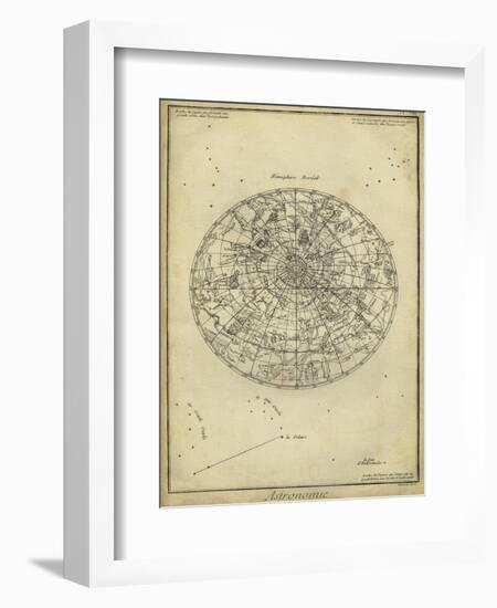 Antique Astronomy Chart I-Daniel Diderot-Framed Art Print