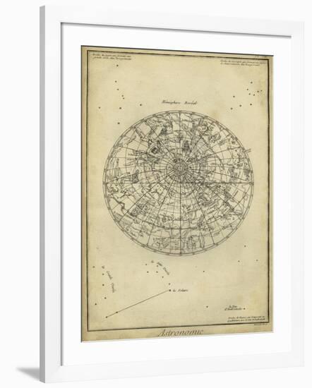 Antique Astronomy Chart I-Daniel Diderot-Framed Art Print