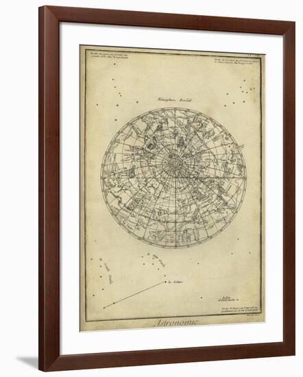 Antique Astronomy Chart I-Daniel Diderot-Framed Art Print