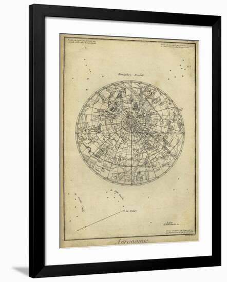 Antique Astronomy Chart I-Daniel Diderot-Framed Art Print