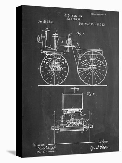 Antique Automobile Patent 1895-null-Stretched Canvas