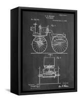 Antique Automobile Patent 1895-null-Framed Stretched Canvas