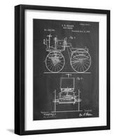 Antique Automobile Patent 1895-null-Framed Art Print