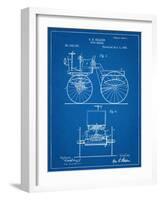 Antique Automobile Patent 1895-null-Framed Art Print