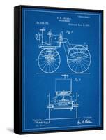 Antique Automobile Patent 1895-null-Framed Stretched Canvas