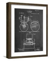 Antique Automobile Patent 1895-null-Framed Art Print