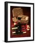 Antique Backgammon Set and Boards-null-Framed Giclee Print