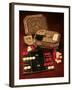 Antique Backgammon Set and Boards-null-Framed Giclee Print