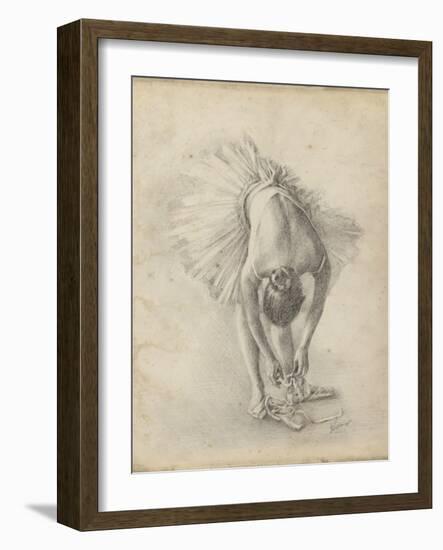 Antique Ballerina Study I-Ethan Harper-Framed Art Print