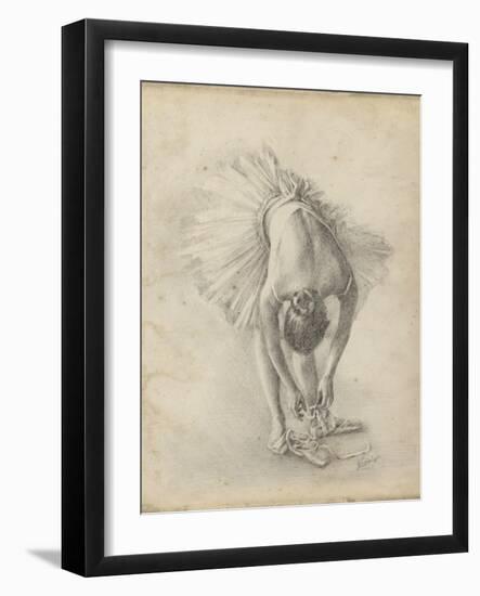 Antique Ballerina Study I-Ethan Harper-Framed Art Print