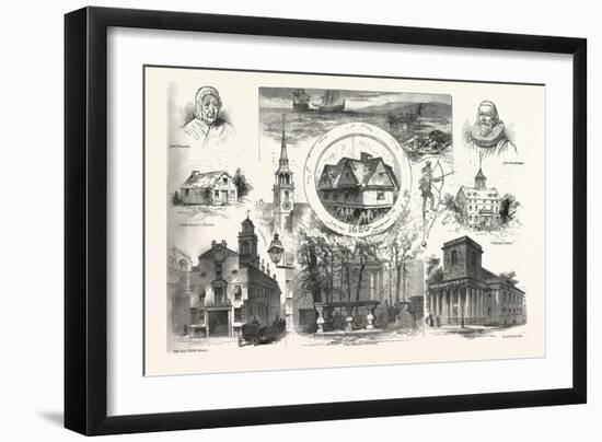 Antique Boston, 1880, USA-Charles Graham-Framed Giclee Print