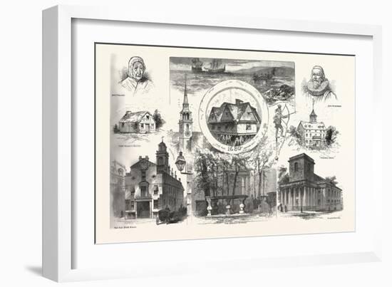 Antique Boston, 1880, USA-Charles Graham-Framed Giclee Print